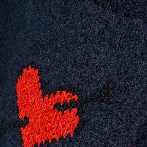 Ganni Waterly Jacquard Pullover In Navy, M - Picture 6 of 11